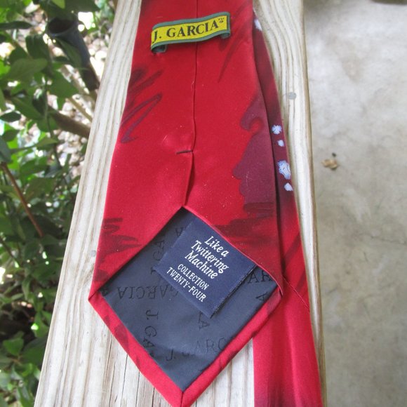 Vintage Jerry Garcia - The Grateful Dead 100% Silk men's Necktie Rare - Picture 5 of 5